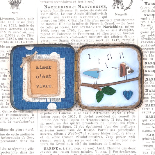 Boite Poétique "aimer c'est vivre"