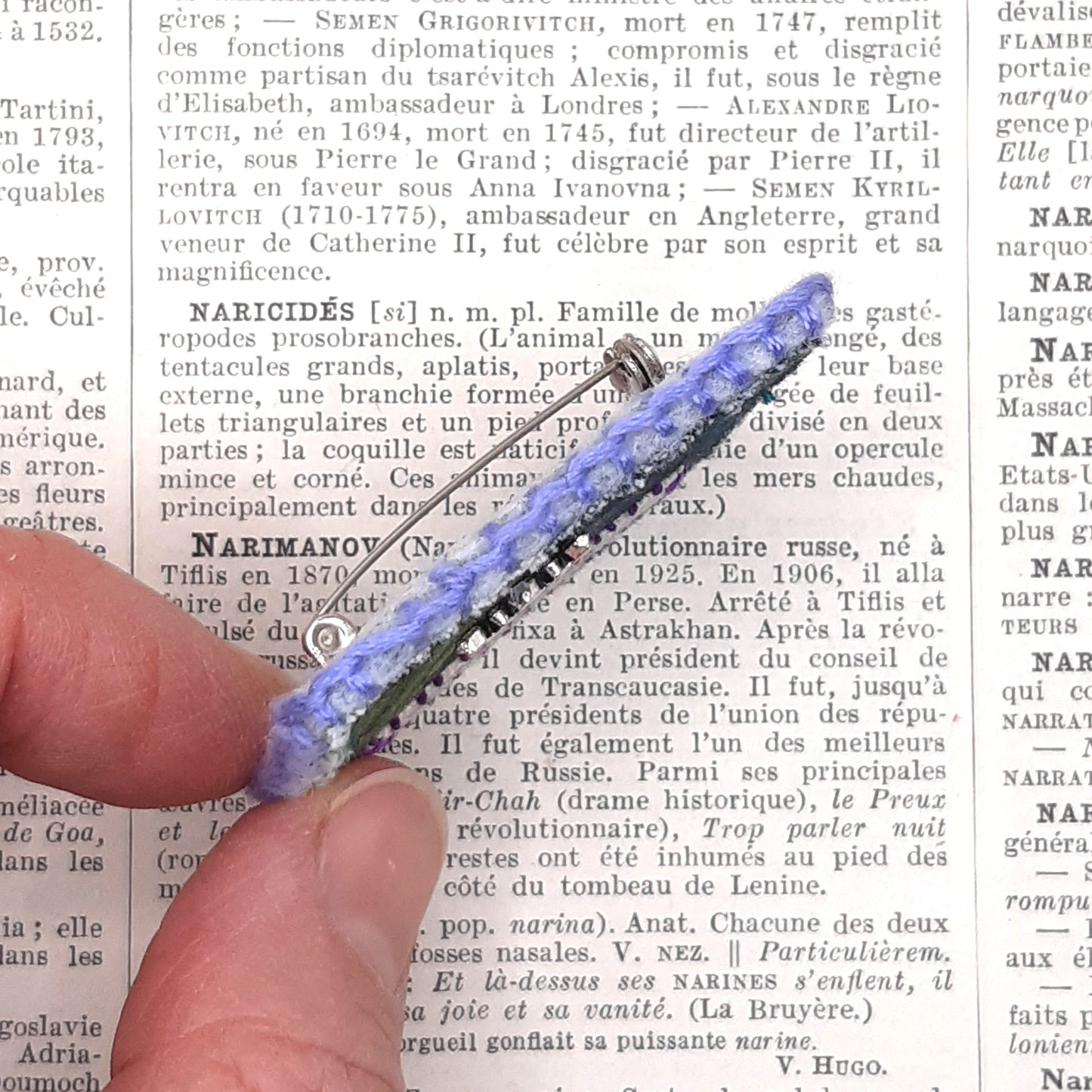 Broche Textile Poétique "fantastique"